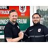  Da ist noch alles in petto, jetzt tritt Claudius Weber (l., mit Fatih Yildirim) als Jugendkoordinator beim FC Gießen zurück. © FC Gießen