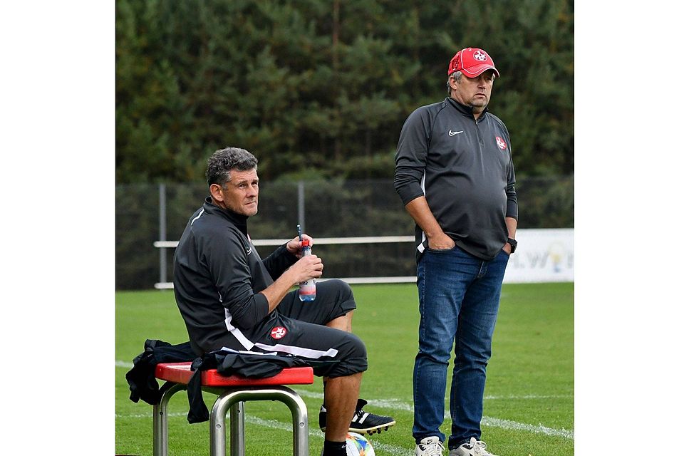 Werner Moser (rechts) und Co-Trainer Andreas Clauß.