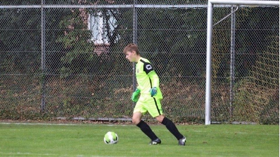 Oste/Oldendorf-Keeper Florian Borowski ließ sich von seinem Mitspieler überwinden.  (F: Brunsch)
