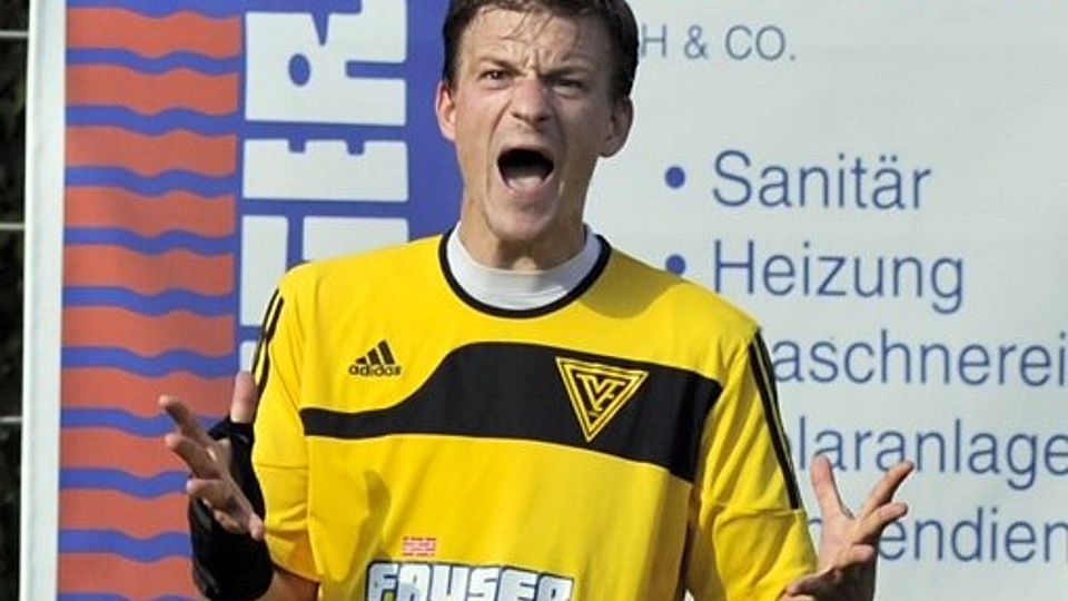 Hatte beim Testspiel genügend Grund zum Jubeln: Sven Lukac schoss gegen den SSV Rübgarten drei Tore. Foto: Tom Bloch