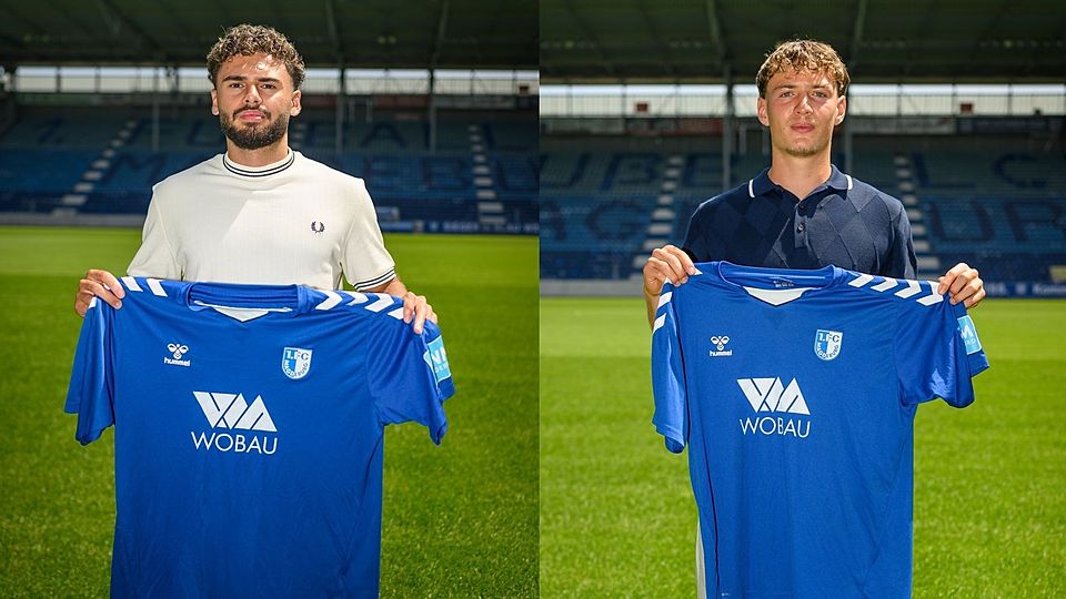 Kenan Aydin (l.) und Laurin Schößler sind die Neuzugänge zwei und drei bei der FCM-Zweiten.