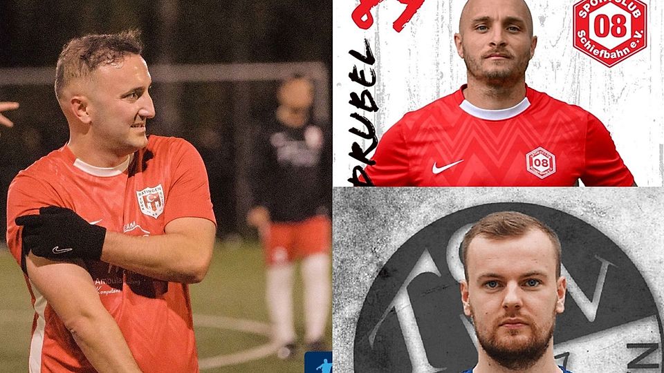 Samed Yesil (l.), Brian Drubel (o.r.) und Jendrik Schwanitz liefen heiß. 