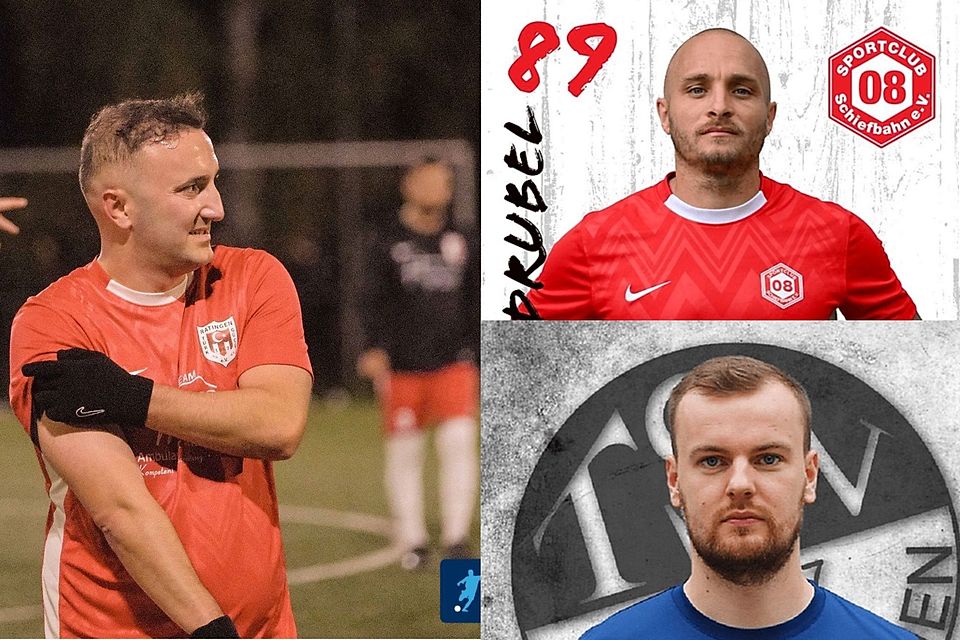 Samed Yesil (l.), Brian Drubel (o.r.) und Jendrik Schwanitz liefen heiß. 