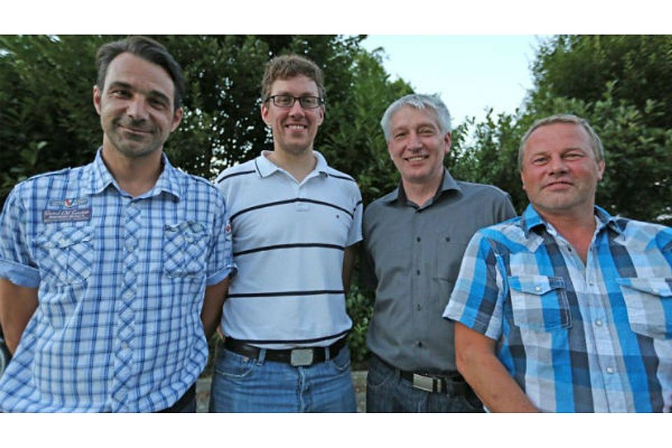 Die neue Führungsriege des SV Holthausen/Biene (v.l.): Jörg Thole, Manuel Wintering, Uwe Dietrich und Klaus Frömmert. Foto: Mirko Nordmann