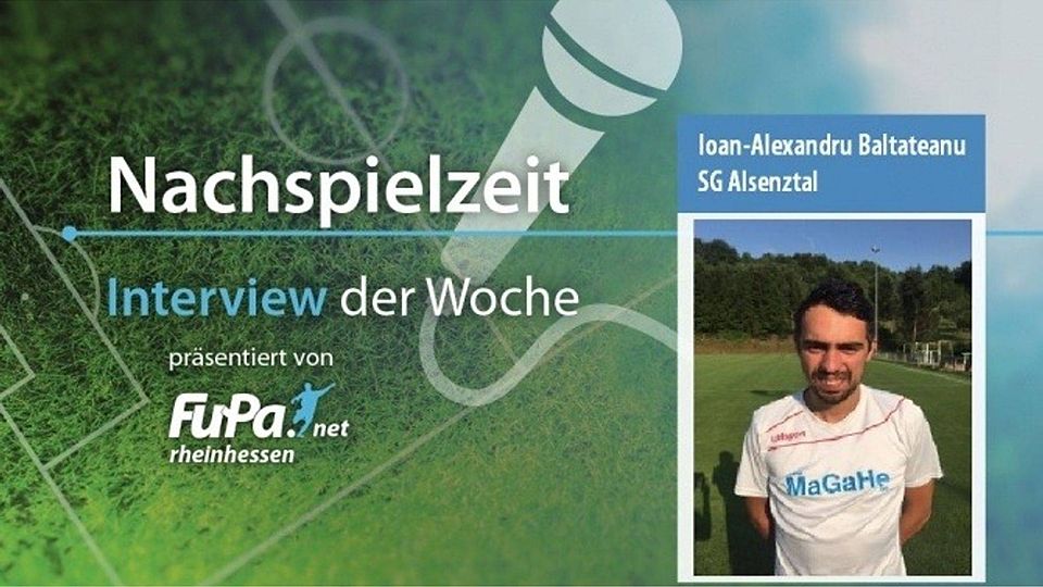 Das Interview der Woche mit Mittelfeld-Ass Ioan-Alexandru Baltateanu von der SG Alsenzal. F: Maximilian Bauer