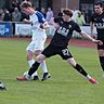 Die SpVg Emsdetten (in schwarz) konnte das Topspiel gegen den Verfolger SC Münster 08 mit 2:0 gewinnen und hat nun acht Punkte Vorsprung