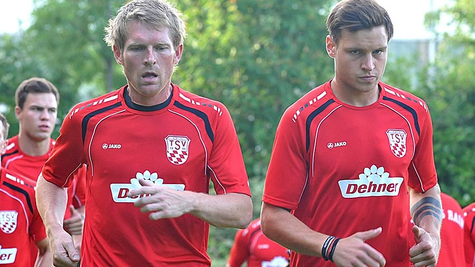 Bernd Taglieber (links) und Dominik Bobinger spielten von 2012 bis 2014 gemeinsam beim TSV Rain. Ab Sommer arbeiten sie als Trainerduo beim SV Wörnitzstein-Berg zusammen.
