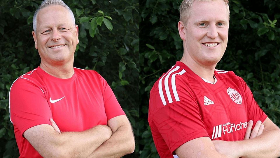 Emmerich Szimonovich (li.) und Matthias Stockinger beenden ihre Tätigkeiten beim SV Haarbach am Saisonende 