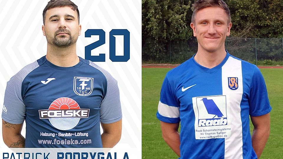 Patrick Podrygala (li.) und Gino Krumnow (re.) wechseln zum SV Grün-Weiß Brieselang.