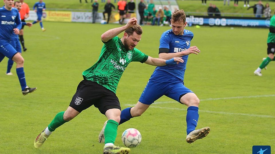 Der FC Rieden (in Grün) lieferte Favorit Parsberg einen großen Kampf.