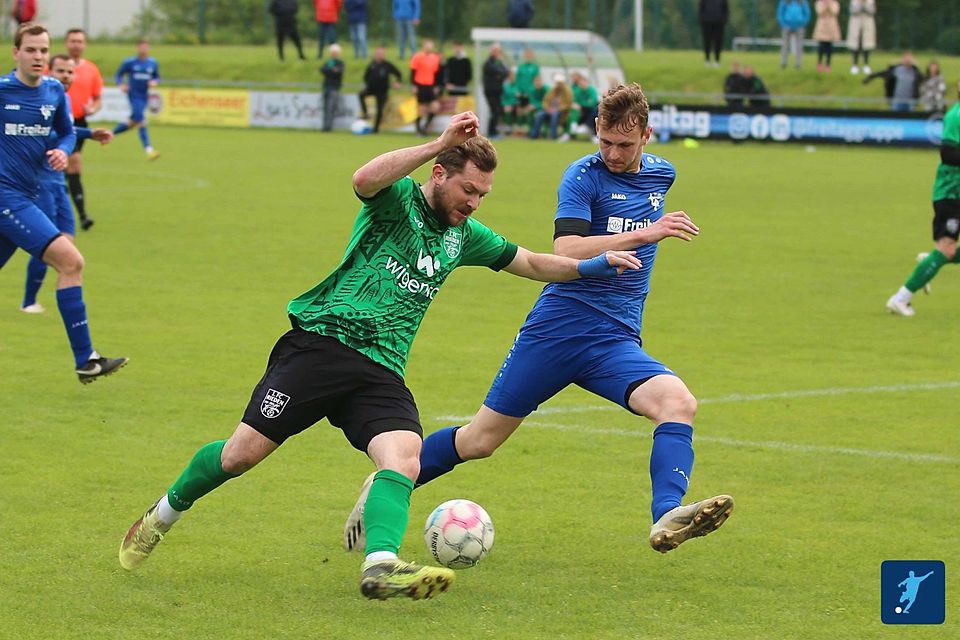 Der FC Rieden (in Grün) lieferte Favorit Parsberg einen großen Kampf.