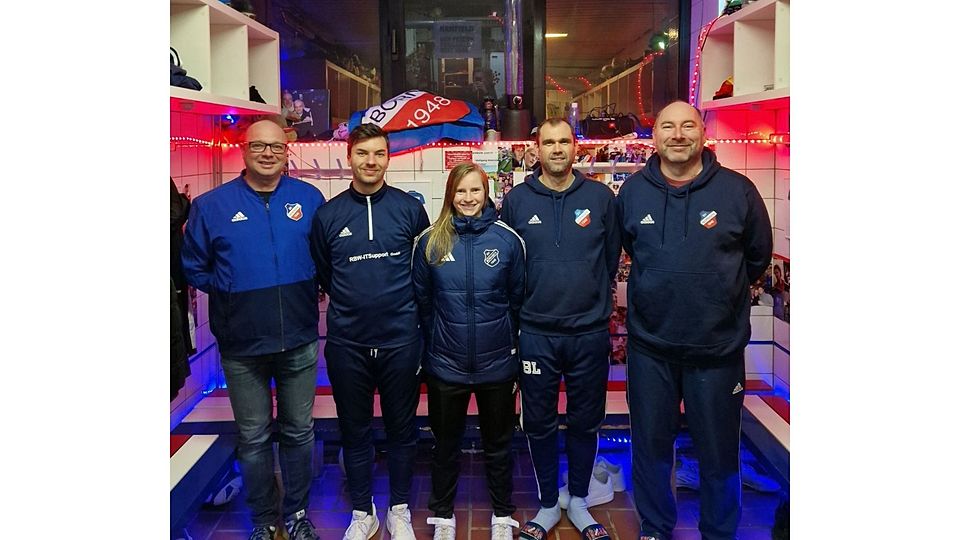 Das neue Trainerteam des SV Börnsen.
