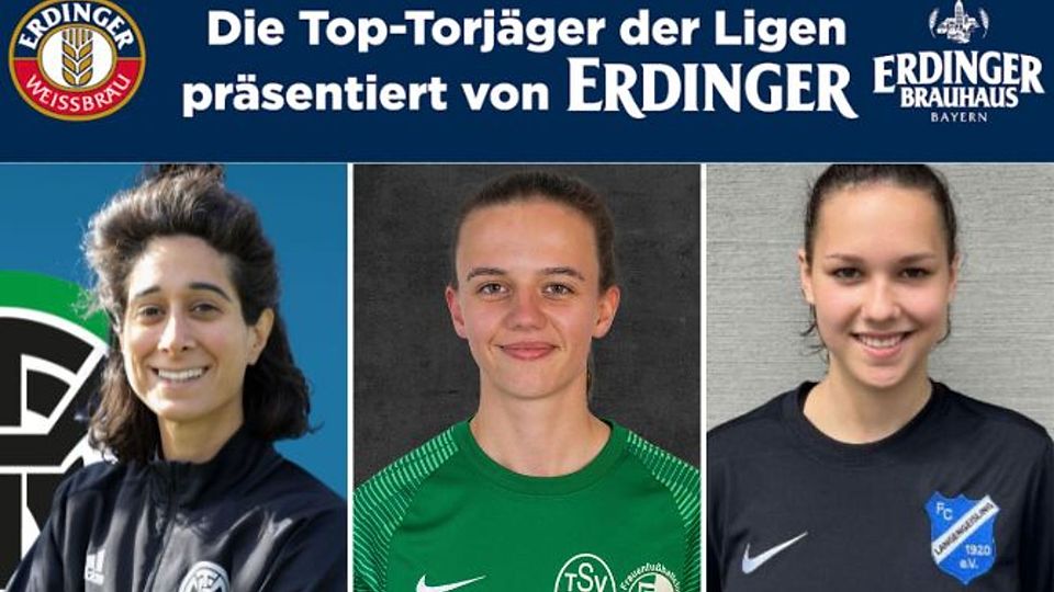 Jennifer Gruber (Mitte) ist bislang die Gejagte in der Torschützinnenliste. Sheeva Seyfi (links) und Ronja Buttstedt (rechts) gehören zu ihren Verfolgerinnen.