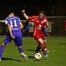 Mit vollem Einsatz zum verdienten Punkt: Nils Kiesewetter (rechts) und die Tarforster zeigten Cosmos Koblenz die Stirn und rangen dem Favoriten ein Unentschieden ab. 