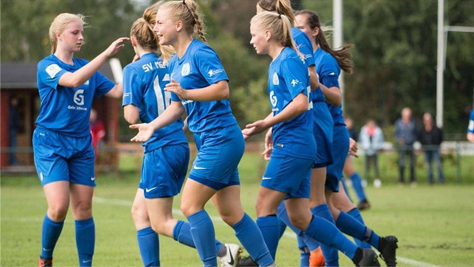 Im ersten Spiel des Jahres 2019 gewannen die Meppener B-Juniorinnen mit 1:0 in Aurich. Foto: Doris Leißing