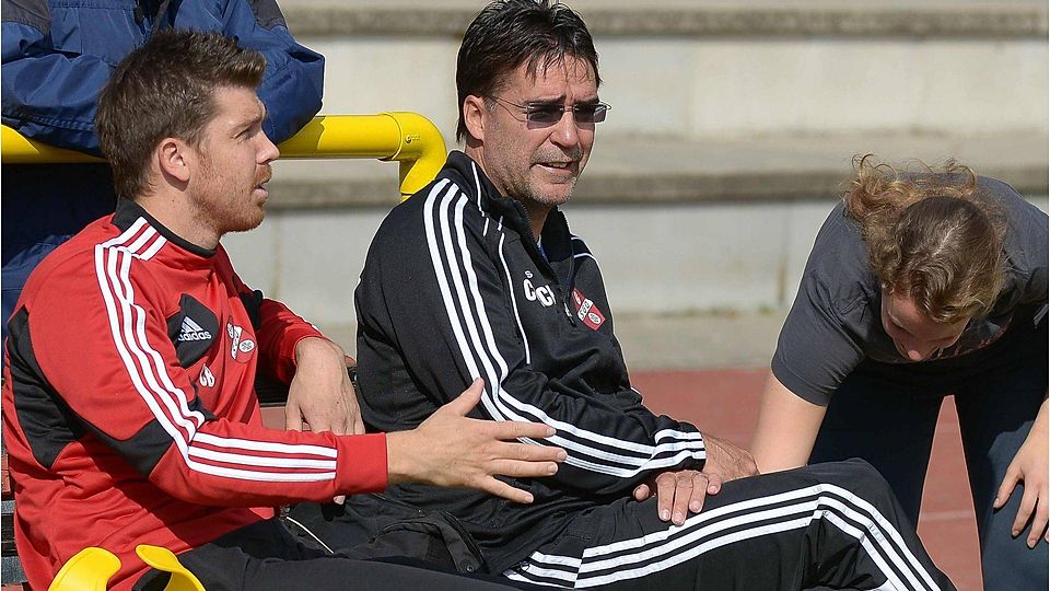 Jürgen Menger (re., hier noch in Diensten der SG Orlen) coacht nächste Saison die Gruppenliga-Fußballer des TuS Hahn. Archivfoto: Tom Klein