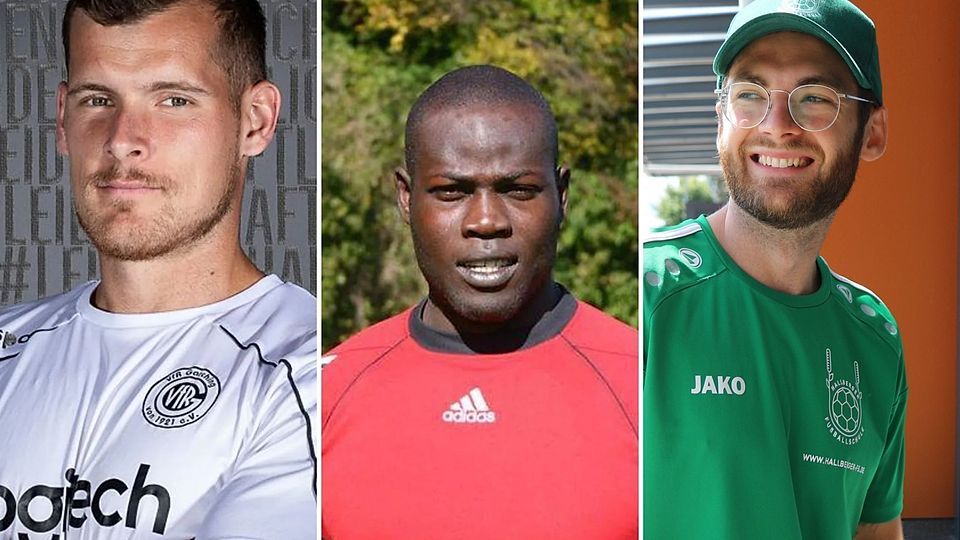 Das neue Trainertrio beim VfB Hallbergmoos: Matthias Strohmaier, Alban Zinzou und Florian Brachtel (v. l. n. r.)