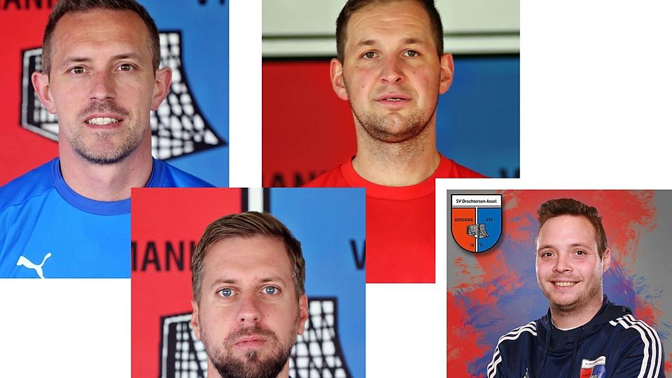 Die vier Torjäger der letzten Saison: Denny Franz (14 Treffer), Daniel Wandt (11), Gunnar Ziche (11) und Kevin Rathje (11).