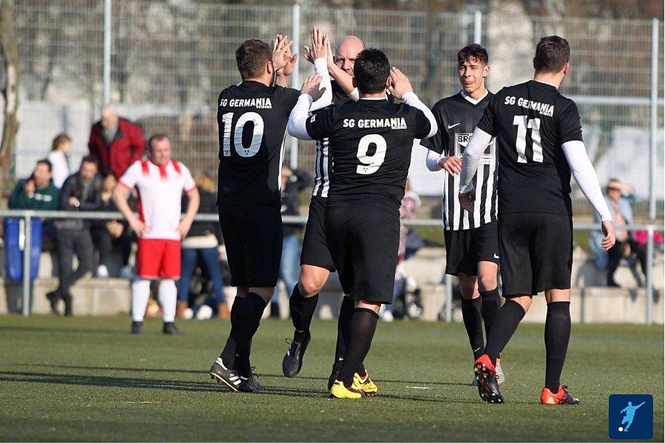 Nach dem Sieg im Topspiel gegen Verfolger Portugiesischer SV Wiesbaden steuert das Ensemble der SG Germania Wiesbaden auch weiterhin unaufhaltsam dem Aufstieg entgegen.