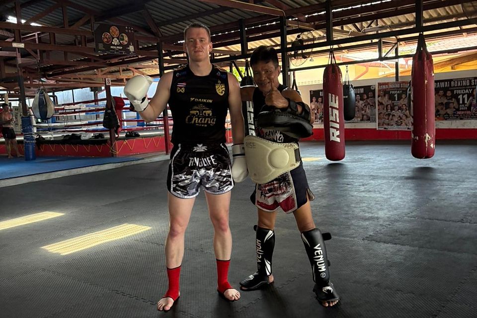 Jonas Vogt holte sich jüngst im Urlaub weitere Box-Skills.