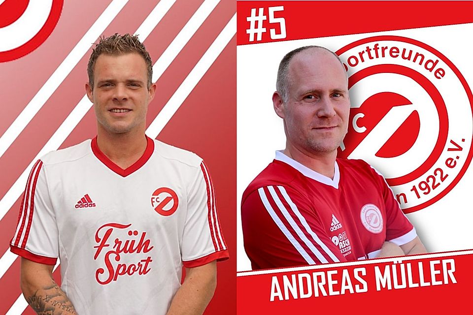 Carsten Müller (links) und Andreas Müller bleiben beim FC Delhoven.
