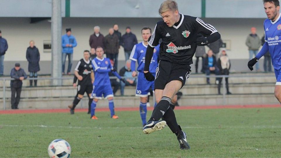 Nach seinem Siegtor in der Elf der Woche vertreten: Philipp Garmann aus Schönebeck.   F: Schaap