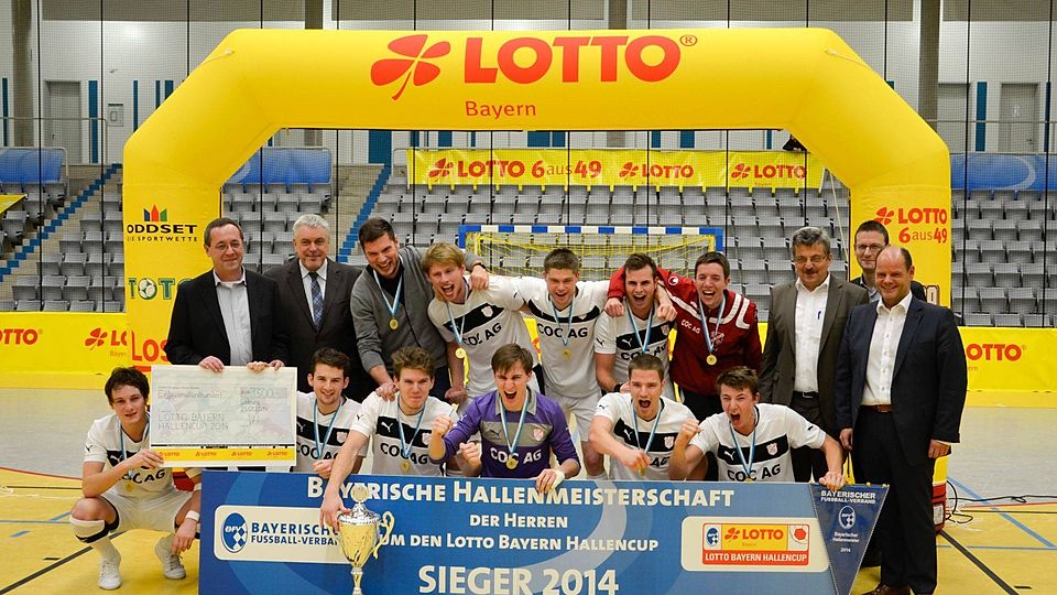 Der SV Erlbach konnte sich die Bayerische Hallenmeisterschaft 2014 sichern Foto: Christian Altweg