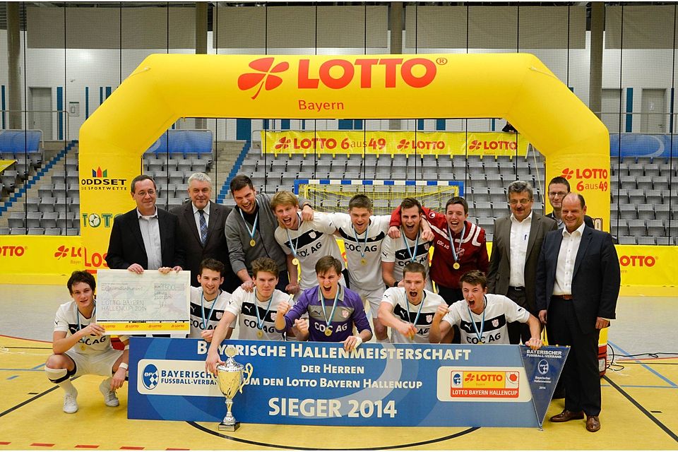 Der SV Erlbach konnte sich die Bayerische Hallenmeisterschaft 2014 sichern Foto: Christian Altweg