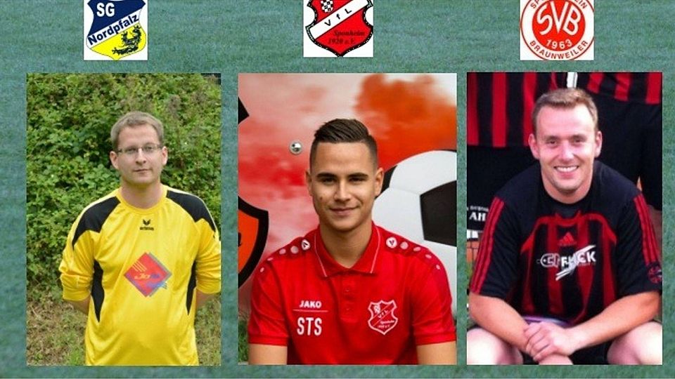 Die drei besten Stürmer der Saison: Stefan Schwartz, Michael Rößel und Manuel Frenzel. F: FuPa
