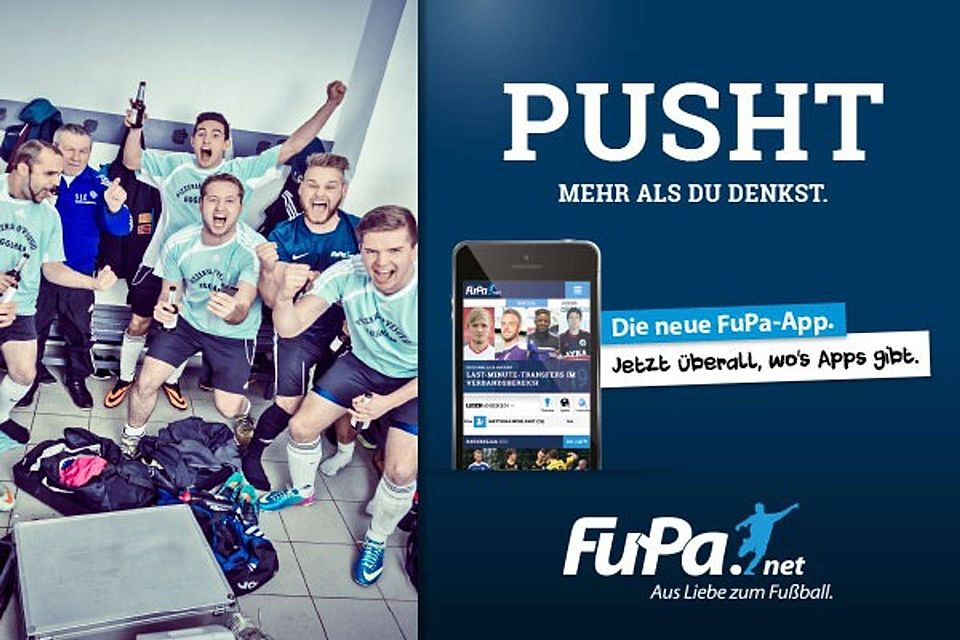 Die FuPa-App: Als iOS- und Andriod-Version in den Stores erhältlich. F: LBRmedia