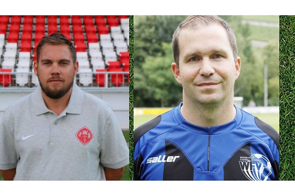 Marco Scheder (li.) legt sein Traineramt beim TSV Karlburg am Saisonende nieder. Für ihn übernimmt Patrick Sträßer (re.). F.:Montage FuPa