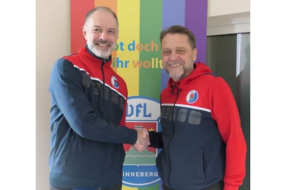 Neue Wege beim VfL Pinneberg: Der hauptamtliche Jugendkoordinator Philipp Obloch (li.) und Geschäftsführer Uwe Hönke.