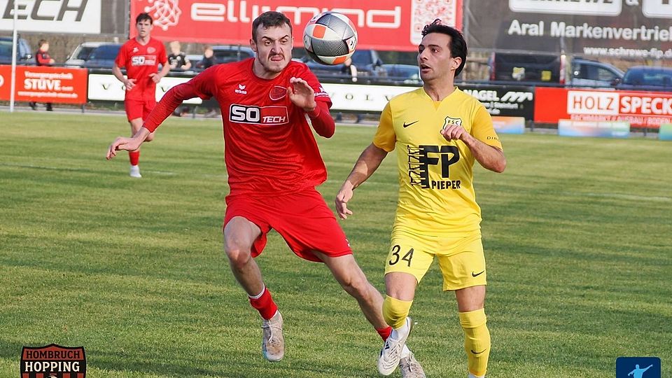 Peckeloh (in Rot) hatte mit Rheda keine Probleme.