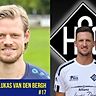 Lukas van den Bergh (l.) und Christos Pappas wechseln nach Büderich. 