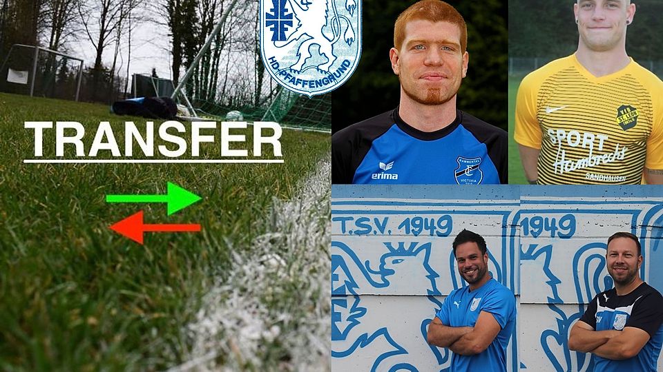 Patrick Orf (o.l.) und Max Steeb (o.r.) übernehmen den TSV Pfaffengrund. Sebastian Treiber (u.l) und Sebastian Werle verlassen den Verein.