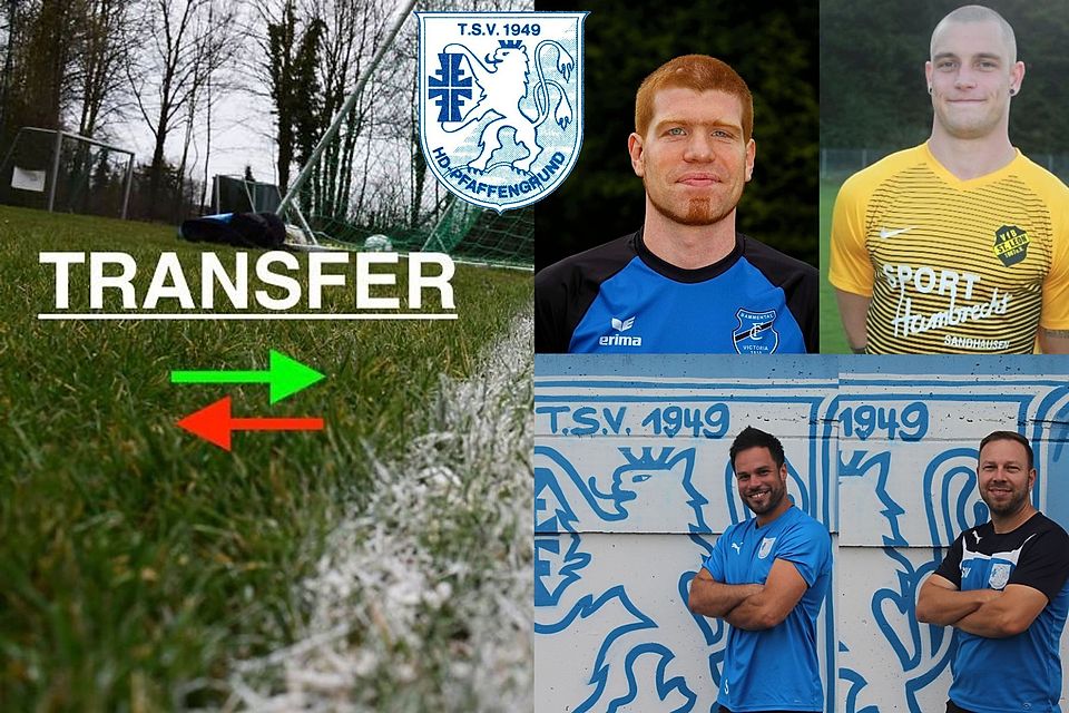 Patrick Orf (o.l.) und Max Steeb (o.r.) übernehmen den TSV Pfaffengrund. Sebastian Treiber (u.l) und Sebastian Werle verlassen den Verein.