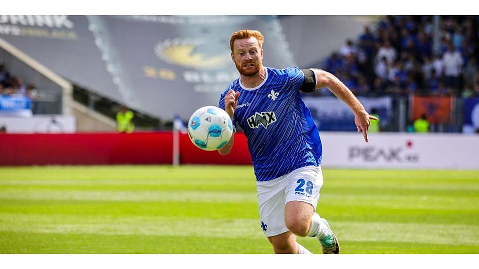 Seit seinem Kreuzbandriss gehören diese Bilder der Vergangenheit an, doch spätestens im zweiten Halbjahr 2025 will Paul Will beim Zweitligisten SV Darmstadt 98 wieder angreifen. © Sascha Lotz