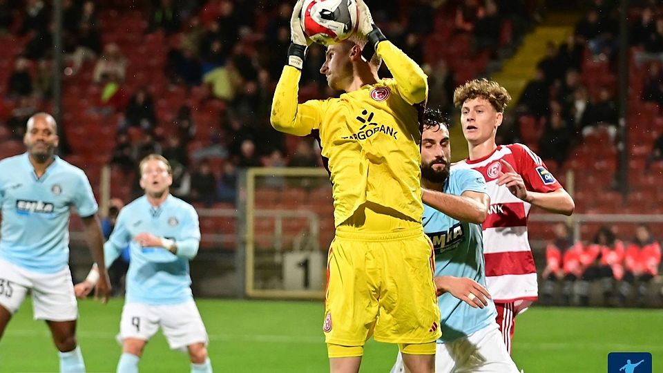 Die Zukunft von Dennis Gorka im Tor der U23 von Fortuna Düsseldorf scheint ungewiss.