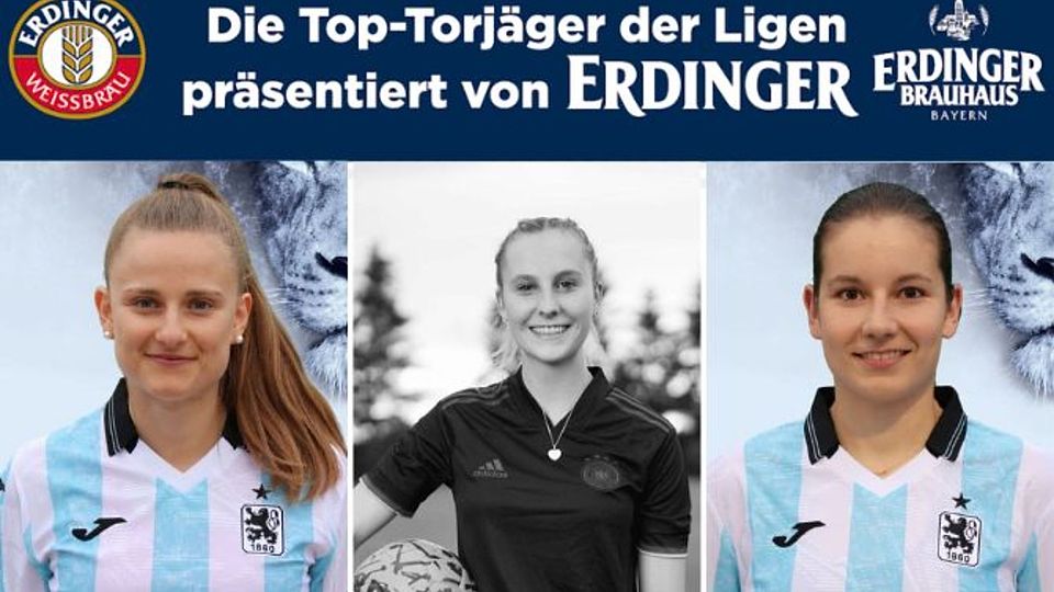 Gina Peter (mi.) führt die Torjägerliste weiter knapp an.