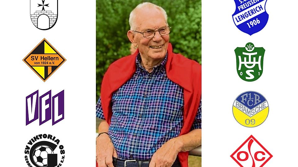 Fußball war sein Leben: Heini Greiwe am Platz.