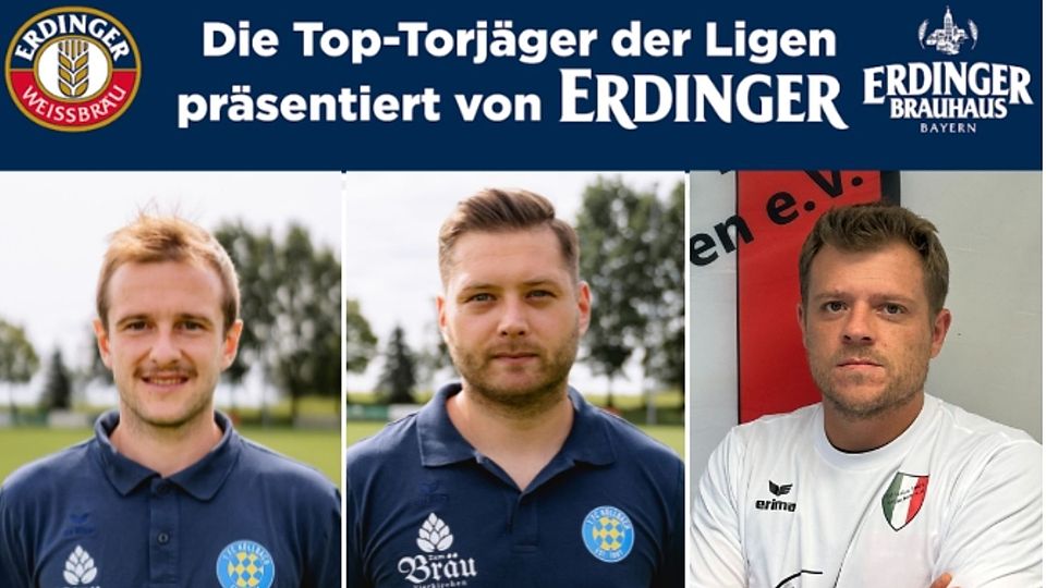 Zwei der besten Torjäger der A-Klassen München spielen in Kollbach. Gschwandtner (r.) ist ihnen auf den Fersen.