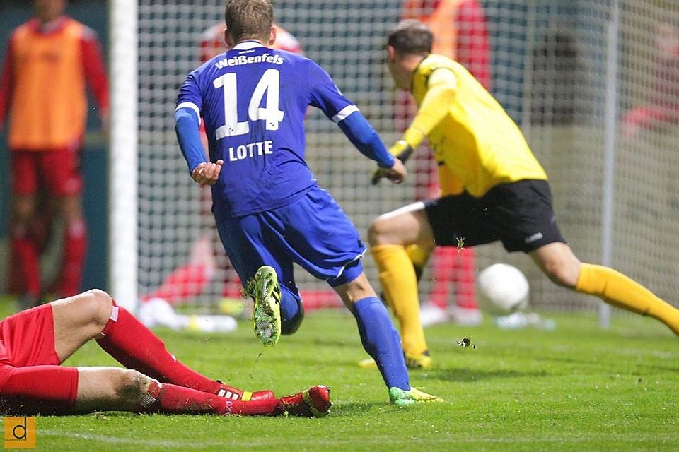 Hier in Action: Jesse Weißenfels schoss für Lotte das 1:1 bei Viktoria Köln im Herbst 2014.