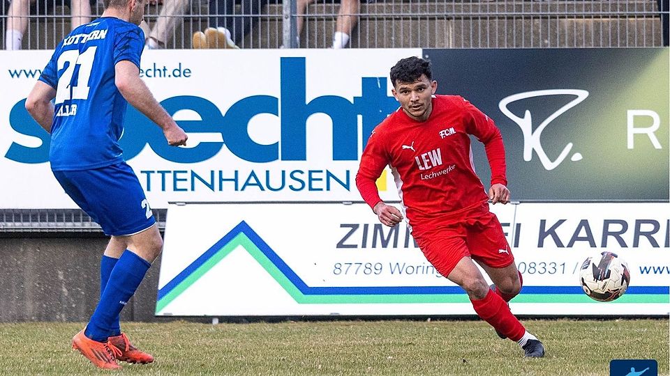 Kutay Yel (re.), der mit seinem Treffer der Matchwinner im Derby gegen Kottern war, fällt für den Rest der Saison aus.