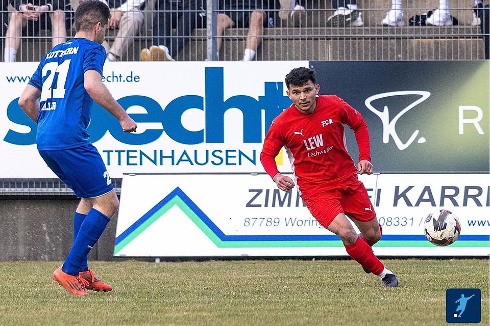 Kutay Yel (re.), der mit seinem Treffer der Matchwinner im Derby gegen Kottern war, fällt für den Rest der Saison aus.