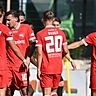 Zufrieden mit dem Start in die Vorbereitung: Rico Wehrle (rechts) und Co. bestätigten am Sonntag in Hausen das gute Gefühl ihres Trainers.