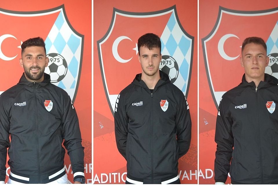 Schließen sich Türkgücü München an (von links nach rechts): Linor Shabani, Benedikt Auburger und Stefan Musa.