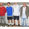 Marco Schmidtke (links) stellte neben dem neuen Coach Georg Winkler auch die Neuzugänge Mario Schieder und Christoph Zinnbauer vor.  Foto: Mandl