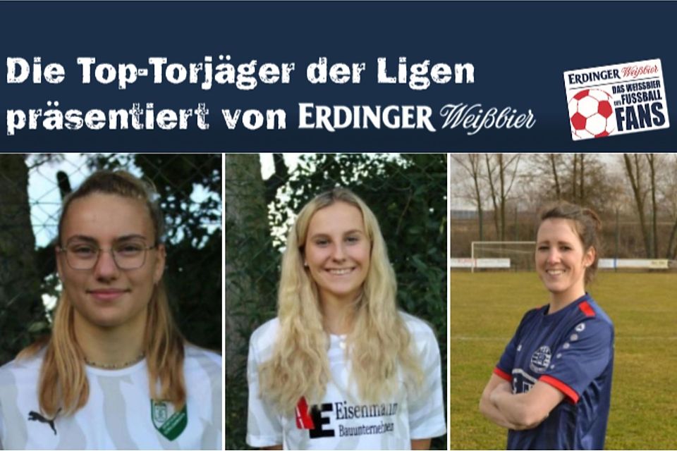 Amelie Bauer (li.), Gina Peter (mi.) und Theresa Stichnoth (re.) trafen am ersten Spieltag doppelt.