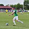 Lars-Eric Schwinn zeigte sich beim Sieg des SV Fürth gegen Viktoria Griesheim einmal mehr in Torlaune. Der Angreifer schnürte am Sonntag einen Doppelpack	Archivfoto: Dagmar Jährling