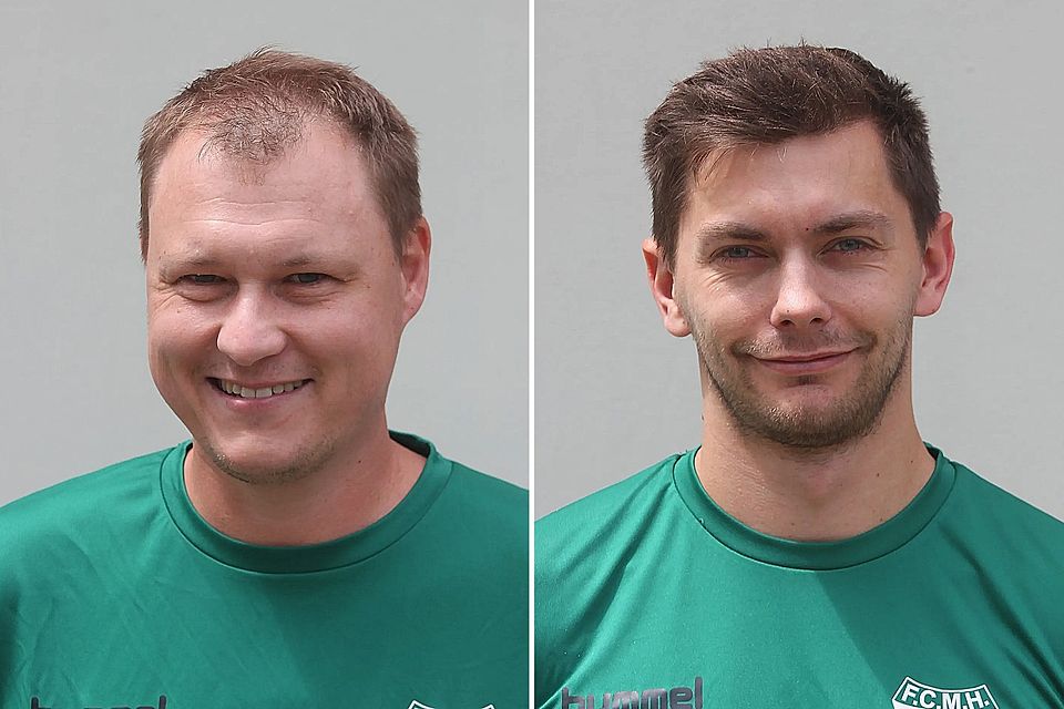 Übungsleiter Daniel Friedl (l.) bildet gemeinsam mit dem spielenden Co-Trainer Benedikt Saller das künftige Trainerduo des SV Sulzbach.
